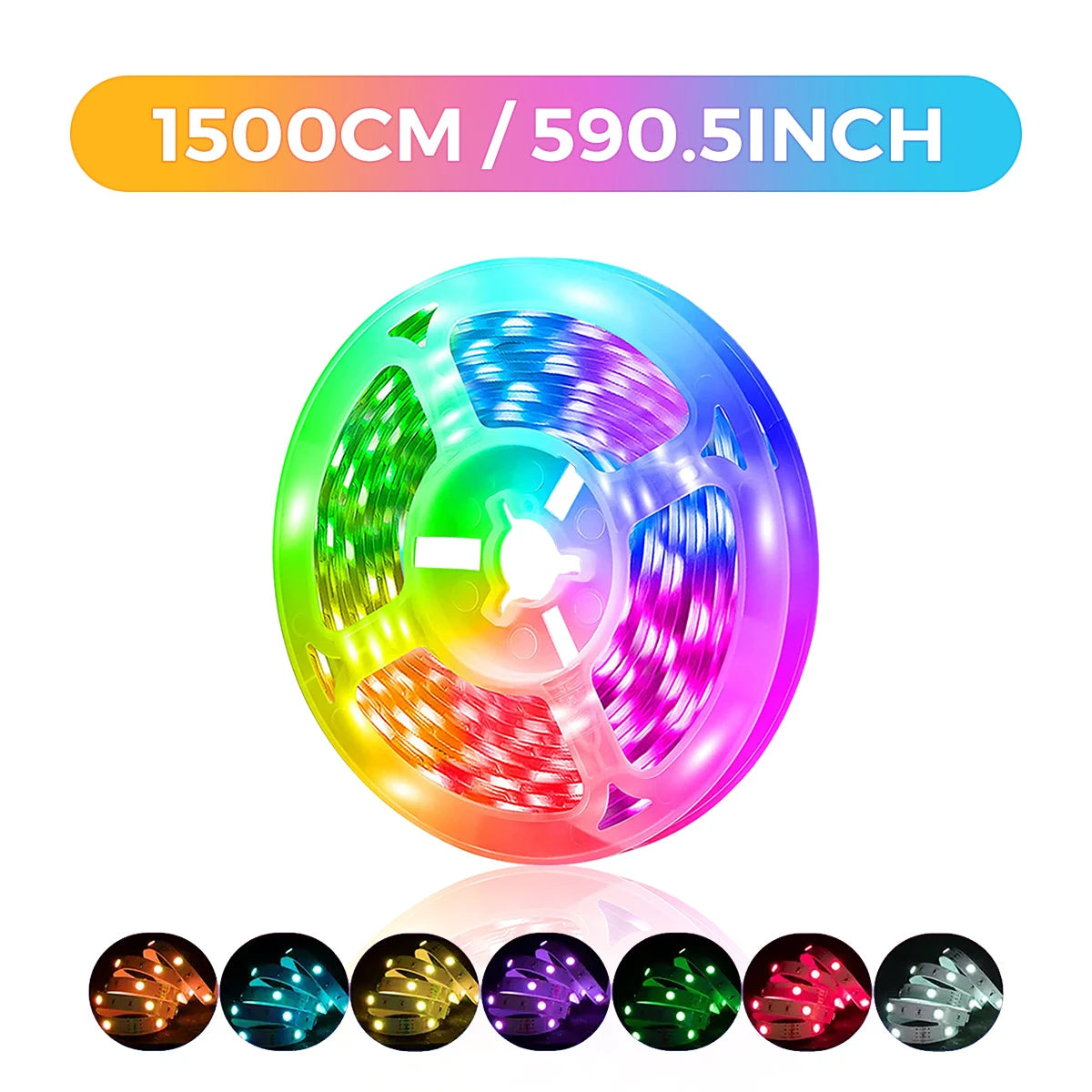 Ruban LED RGB Connecté Bluetooth (30m / 40m) + synchronisation musique
